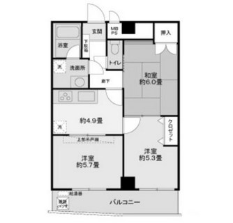 東京都足立区千住寿町 賃貸マンション 3DK