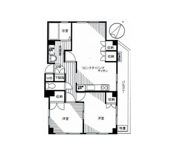 東京都足立区千住元町 賃貸マンション 2LDK