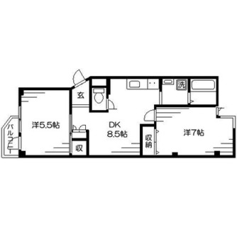 東京都足立区千住仲町 賃貸マンション 2DK