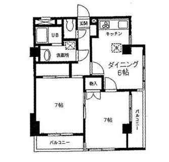 東京都荒川区荒川１丁目 賃貸マンション 2DK