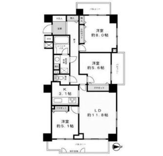 東京都足立区千住曙町 賃貸マンション 3LDK