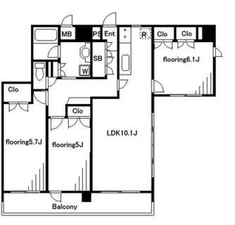 東京都足立区千住曙町 賃貸マンション 3LDK